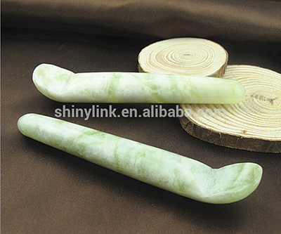 Jade gemstone massage stick