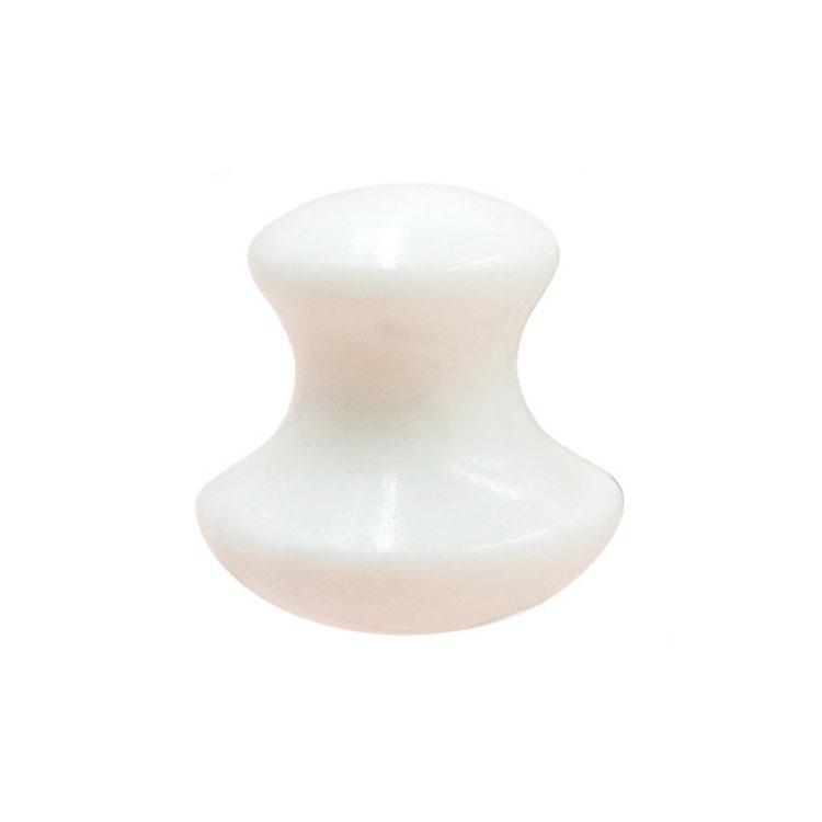 Wholesale Natural White Crystal Jade Tool Crystal Massage Tools Mushroom Shaped Massage Stick