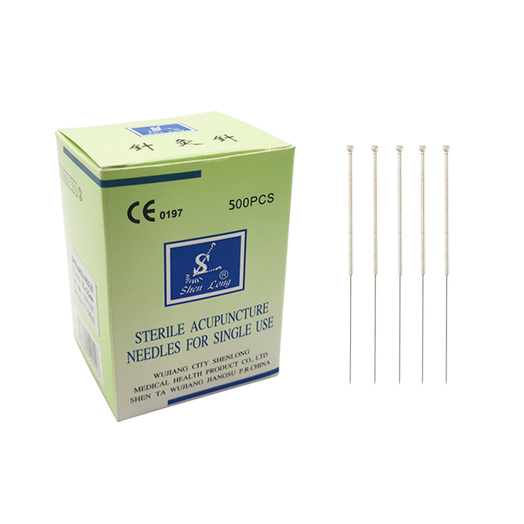 500 Pcs/Box Silver Handle Acupuncture Needles