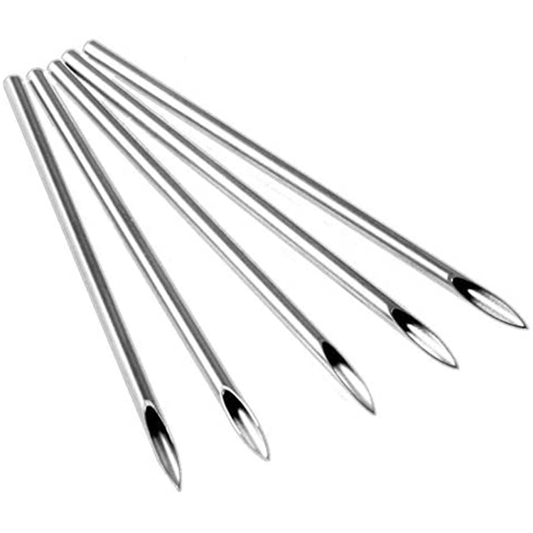 Disposable hospital stainless steel piercing needles