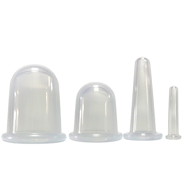 Silicone Facial Cupping 4 Cups Silicone Cupping Set