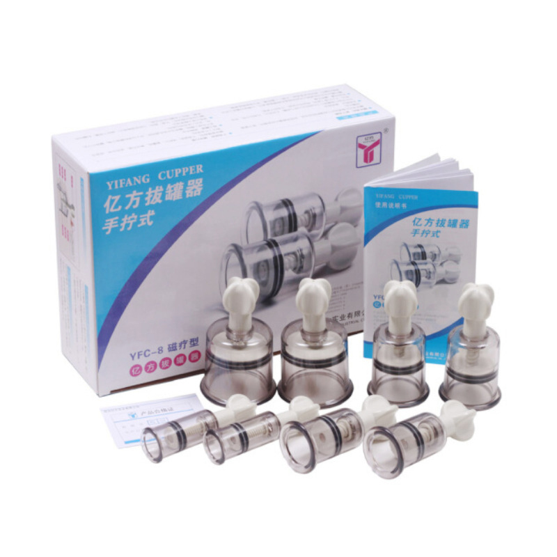 Yifang 8cups twist vacuum cupping set